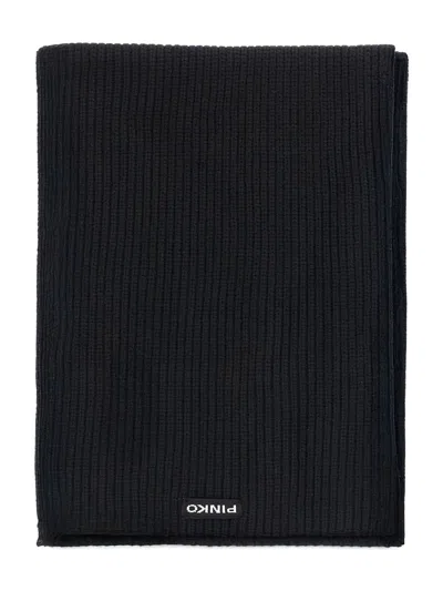 Pinko Slovenia Sciarpa Half English In Black