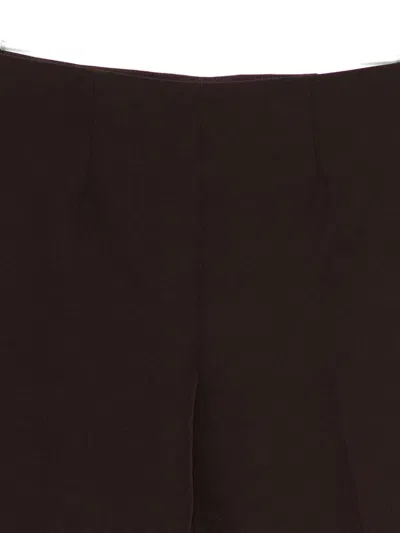 Pt Torino Tailored Black Trousers With Straight-leg Cut In Brown