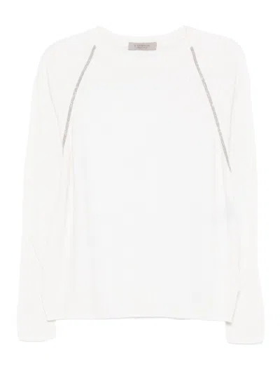 D Exterior Classic Knit Sweater With Relaxed Fit In Brown