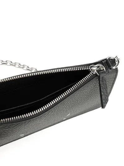 Maison Margiela Zipped Wallet On Chain Wallets Black In Black