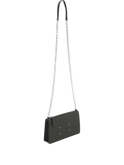 Maison Margiela Zipped Wallet On Chain Wallets Black In Black
