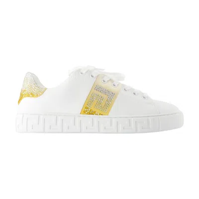 Versace Free Bio Sneakers In White