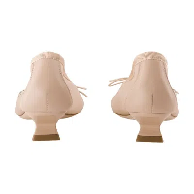 Simone Rocha Mesh Ballerina Heel In Neutral