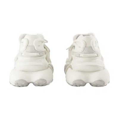 Balmain Unicorn Sneakers In Neoprene And Leather In White