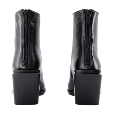 Ann Demeulemeester Pointed Short Boots In Black