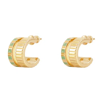 Ivi Mini Slot Earring In Gold