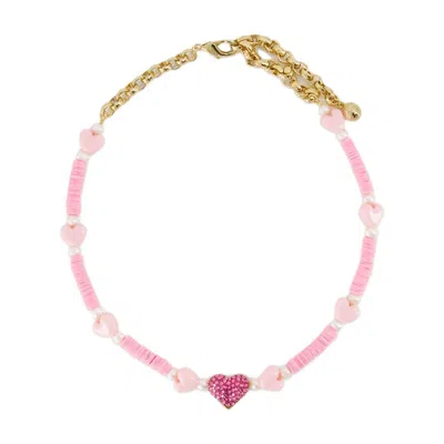 Shourouk Heart-embellished Necklace In Gold