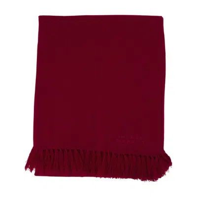Isabel Marant Rectangular Cotton Scarf In Purple