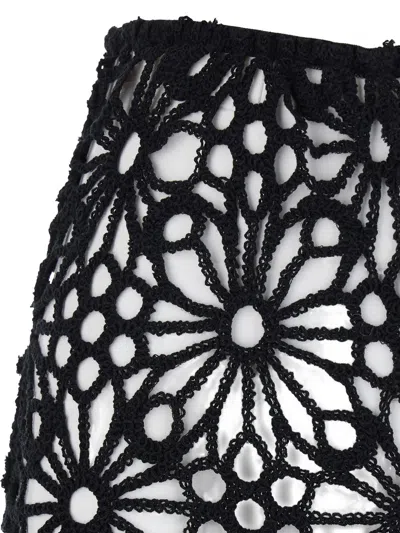 Norma Kamali Crochet Pants In Black