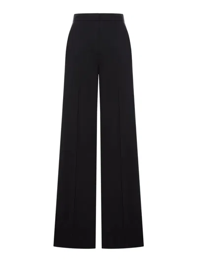 Max Mara Straight-leg Trousers In Light Wool In Brown