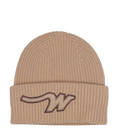 Max Mara Weekend Hats Ivory In Brown