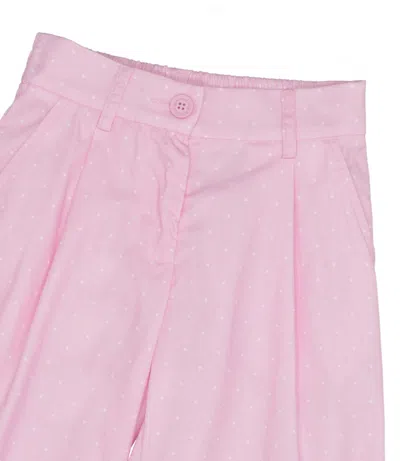 Monnalisa Trousers Pink In Pink