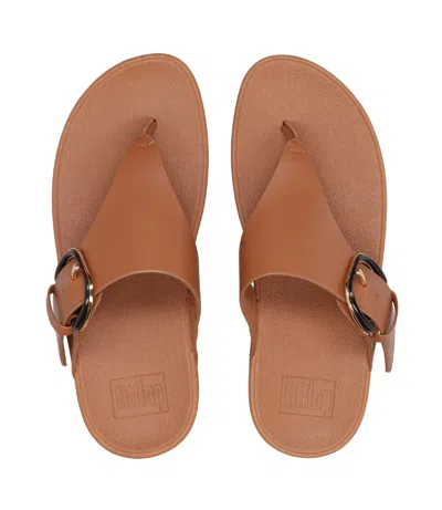 Fitflop Sandals Leather Brown In Brown