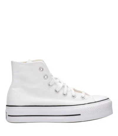 Converse White Chuck Taylor All Star Lift Platform High Sneakers In White