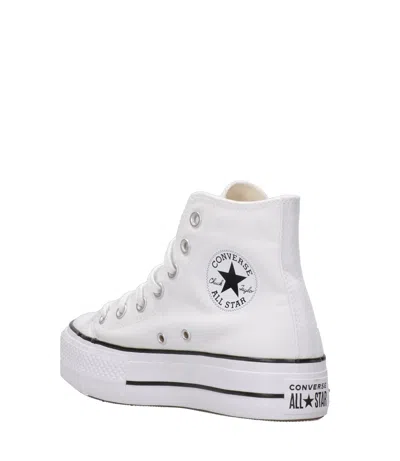 Converse White Chuck Taylor All Star Lift Platform High Sneakers In White
