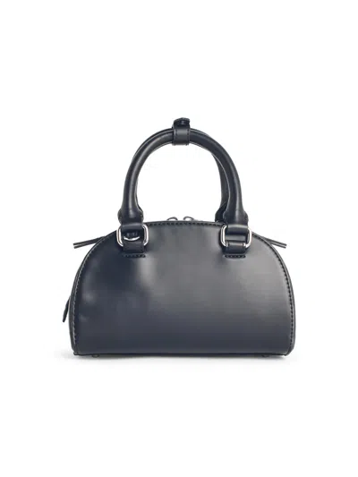 Diesel 1dr Dome-leather Bowling Bag In Black