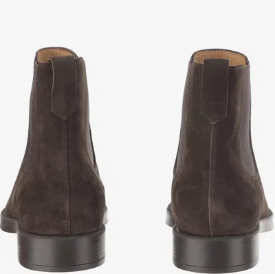 Tod's Suede Chelsea Boot In Brown