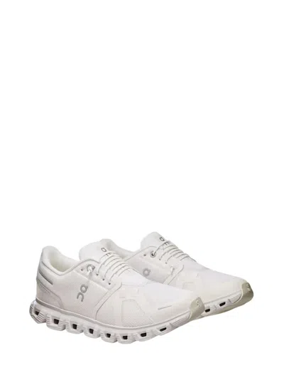 On Cloud 6 Elastic-laces Sneakers In White