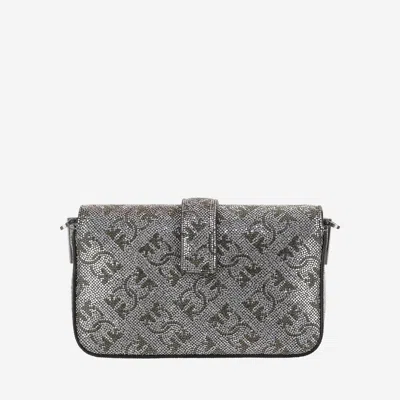 Pinko Love One Slouchy Baby Shoulder Bag In Silver