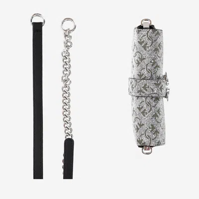 Pinko Love One Slouchy Baby Shoulder Bag In Silver