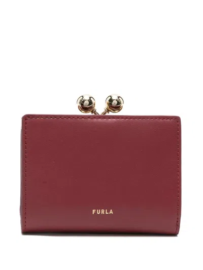 Furla Dots S Compact Wallet In Red