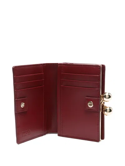 Furla Dots S Compact Wallet In Red