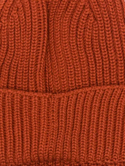 C.p. Company Cp Company Accessories Knit Cap In Extrafine Merino Wool In Brown