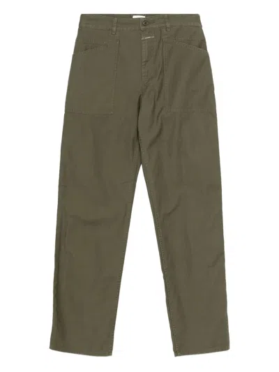 Closed Pocket Trousers In Green