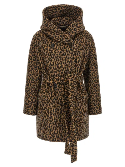 Tagliatore Leopard Printed Jilly Coat In Animal Print