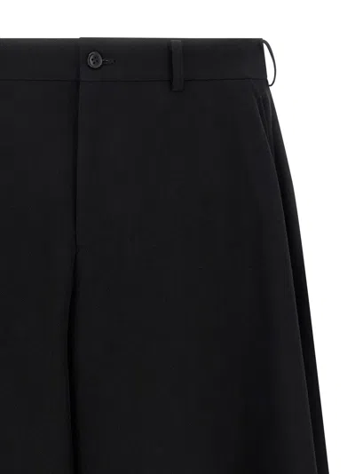 Comme Des Garçons Homme Deux Extra Loose Leg Bermuda Shorts In Black