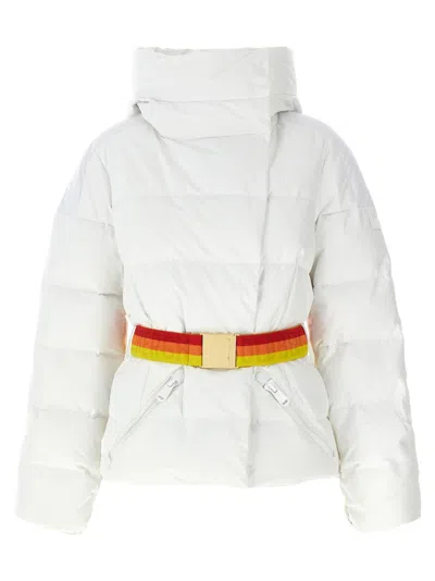 Goldbergh Bufera Belted Ski Jacket In White