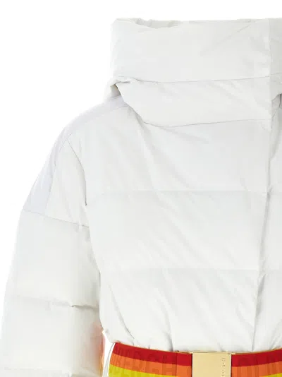 Goldbergh Bufera Belted Ski Jacket In White