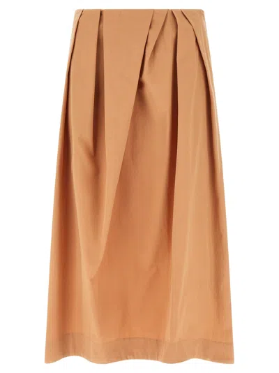 Dries Van Noten High Waist Midi Pleated Skirt In Pink