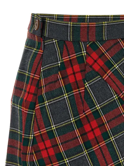 Vivienne Westwood Multicolor Marta-kilt In Red