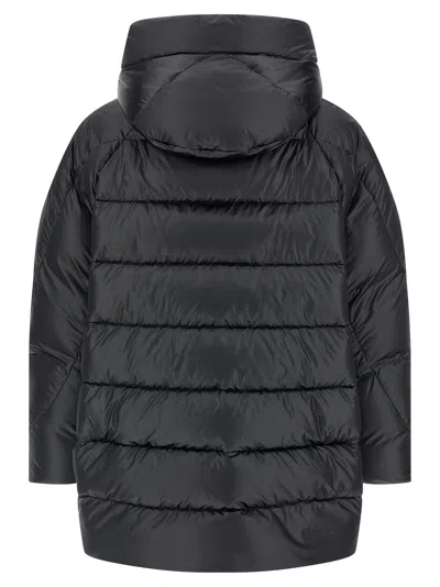 Moorer Wanita Quilted Down Jacket In Black
