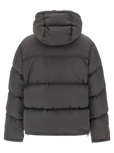Dolce & Gabbana Grey Polyamide Polyurethane Giubbotto Jacket In Gray