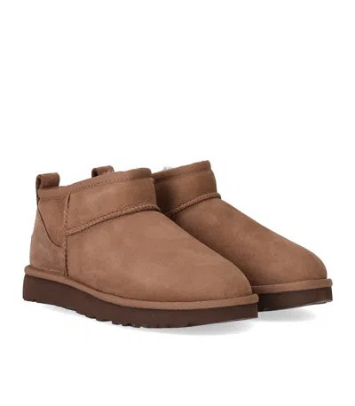 Ugg Classic Ultra Mini Rocky Oak Boot In Brown