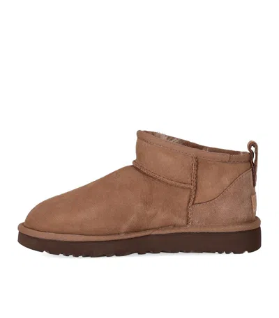 Ugg Classic Ultra Mini Rocky Oak Boot In Brown