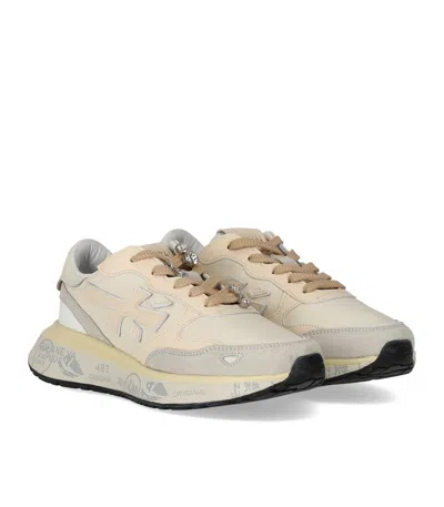 Premiata Lauryn 7788k Leather Sneakers In Neutral