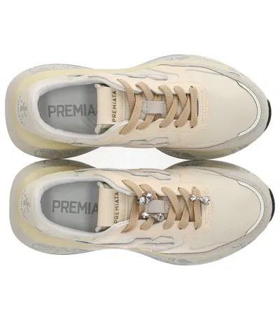 Premiata Lauryn 7788k Leather Sneakers In Neutral