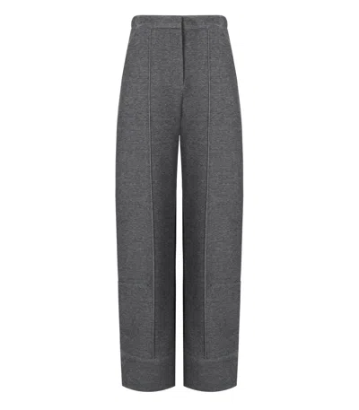 Mm Max Mara Bill Grey Pants In Gray