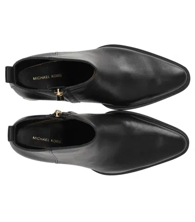 Michael Kors Lex Black Heeled Ankle Boot In Black