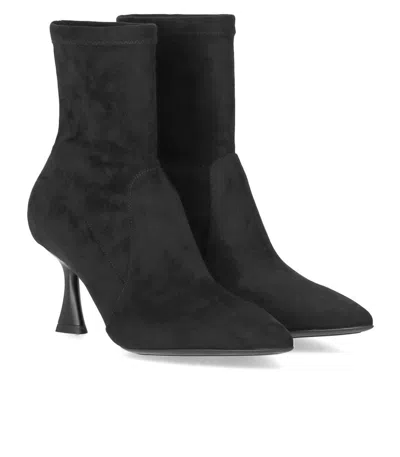 Sergio Levantesi Janet Black Heeled Ankle Boot In Black