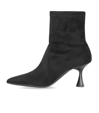Sergio Levantesi Janet Black Heeled Ankle Boot In Black
