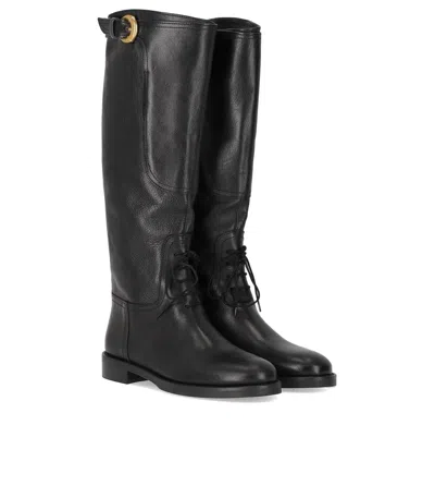 Max Mara Weekend Visby Black Boot In Black