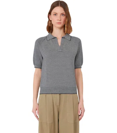 Max Mara Weekend Junior Blue Poloshirt In Multi