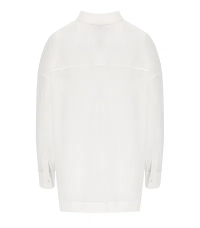 Mm Max Mara Oziosa White Shirt In White