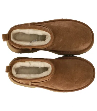 Ugg Classic Ultra Mini New Heights Chestnut Boot In Brown