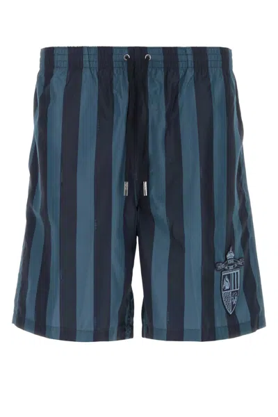 Fendi Men Printed Polyester Swimming Shorts In Multi