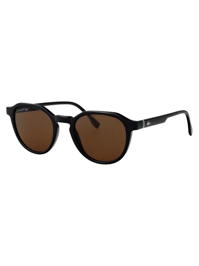 Lacoste Rectangular Sunglasses L6052 S 1 In Brown